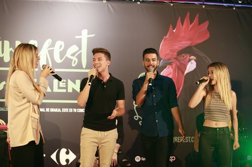 Mimi, Raoul, Nerea y Agoney cantan en la presentación del Carrefest Music Talent 2018