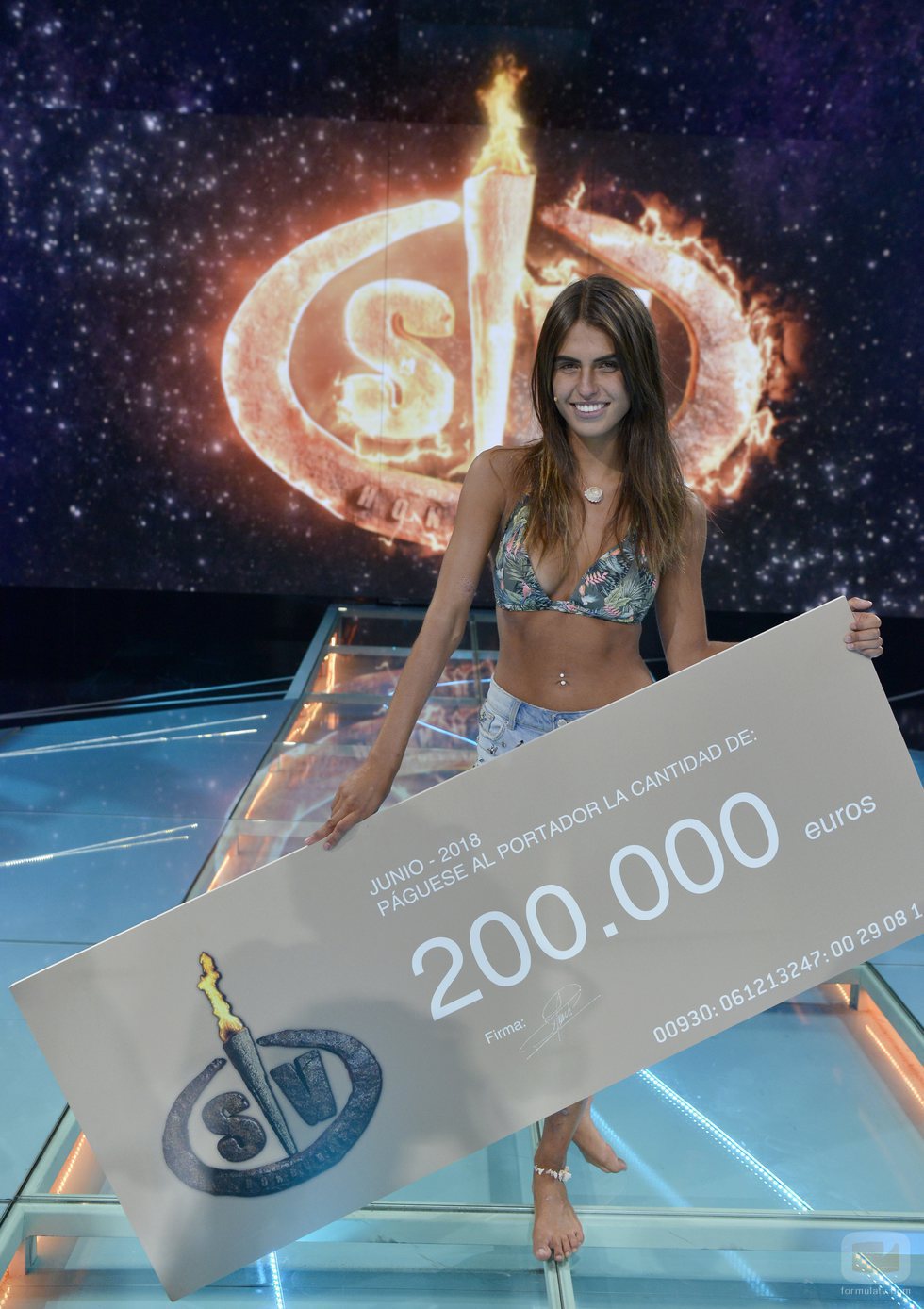 Sofía Suescun, ganadora en la gala final de 'Supervivientes 2018'