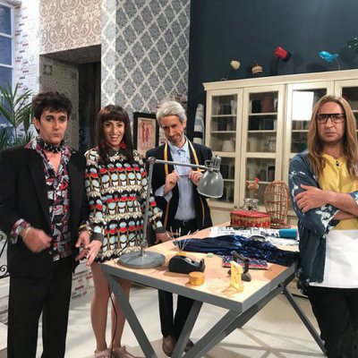Los actores de 'Homo Zapping' en el sketch de 'Maestros de la costura'