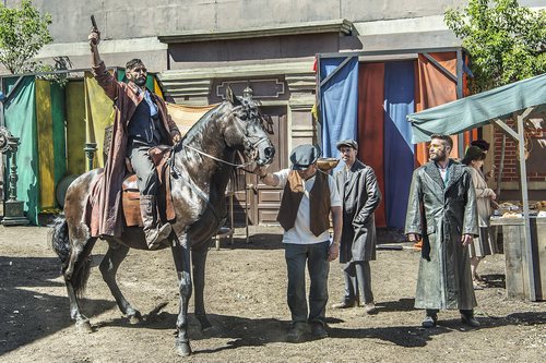 Los actores de 'El Continental', Álex García, Raúl Tejón y Juanjo Ballesta