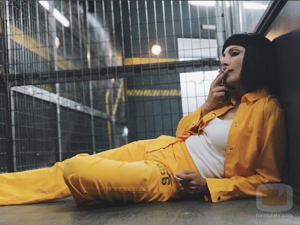 Najwa Nimri en el rodaje de la temporada 4 de 'Vis a vis'