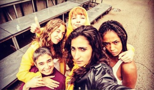 Las actrices de 'Vis a vis' durante el rodaje de la temporada 4