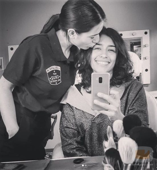 Adriana Paz y Zaïra Pérez en el rodaje de la cuarta temporada de 'Vis a vis'