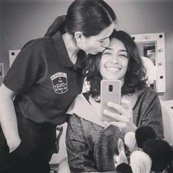 Adriana Paz y Zaïra Pérez en el rodaje de la cuarta temporada de 'Vis a vis'