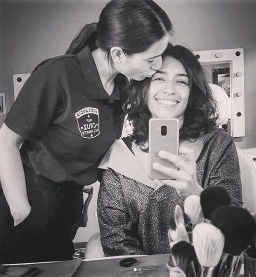 Adriana Paz y Zaïra Pérez en el rodaje de la cuarta temporada de 'Vis a vis'