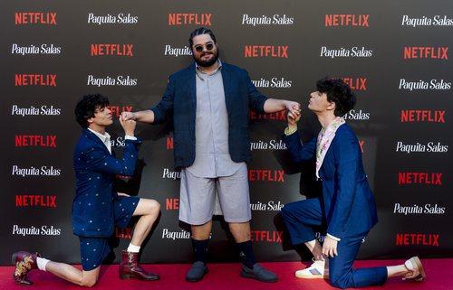 Brays Efe y Los Javis en la premiere de la segunda temporada de 'Paquita Salas'