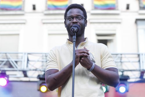 César Brandon en el pregón del Orgullo LGBT de Madrid 2018