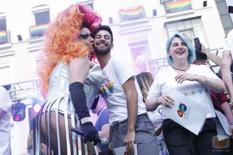 Marina y Agoney en el pregón del Orgullo LGBT de Madrid 2018