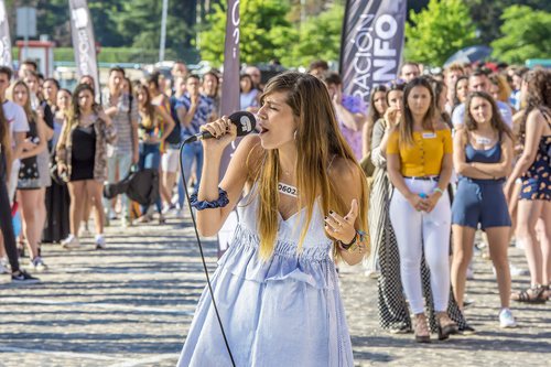 Una de las aspirantes a entrar en 'OT 2018', en el casting de Madrid