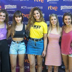 Amaia, Aitana, Miriam, Nerea y Ana Guerra en el casting de 'OT 2018' de Madrid