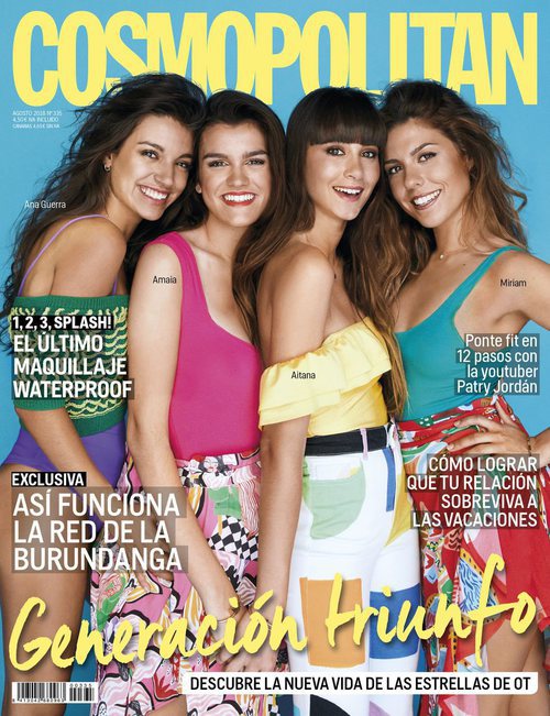 Ana Guerra, Amaia, Aitana y Miriam en la portada de Cosmopolitan