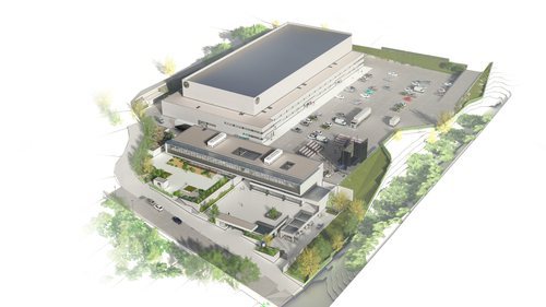 Maqueta del edificio que Netflix construirá como sede en España