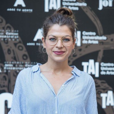 La actriz Thaïs Blume en la presentación de "Tócate"