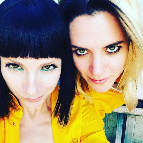 Maggie Civantos y Najwa Nimri en el rodaje de la cuarta temporada de 'Vis a vis'