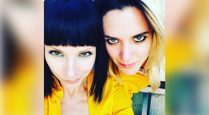 Maggie Civantos y Najwa Nimri en el rodaje de la cuarta temporada de 'Vis a vis'