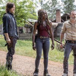 Daryl, Michonne y Rick en la novena temporada de 'The Walking Dead'