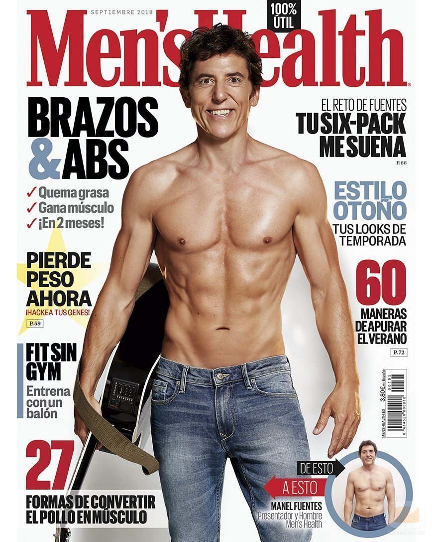 Manel Fuentes ('Tu cara me suena') luce cuerpazo en la portada de Men's Health