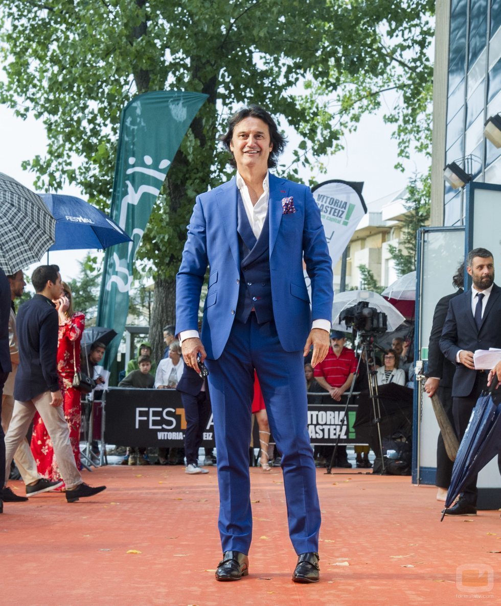 Javier Castillo "Poty", en la alfombra naranja del FesTVal 2018