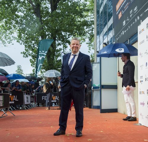 Alberto Chicote, de 'Pesadilla en la cocina' y 'Top Chef', en la alfombra naranja del FesTVal 2018