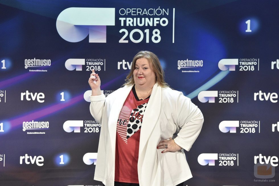 Itziar Castro, profesora de 'OT 2018', en la rueda de prensa