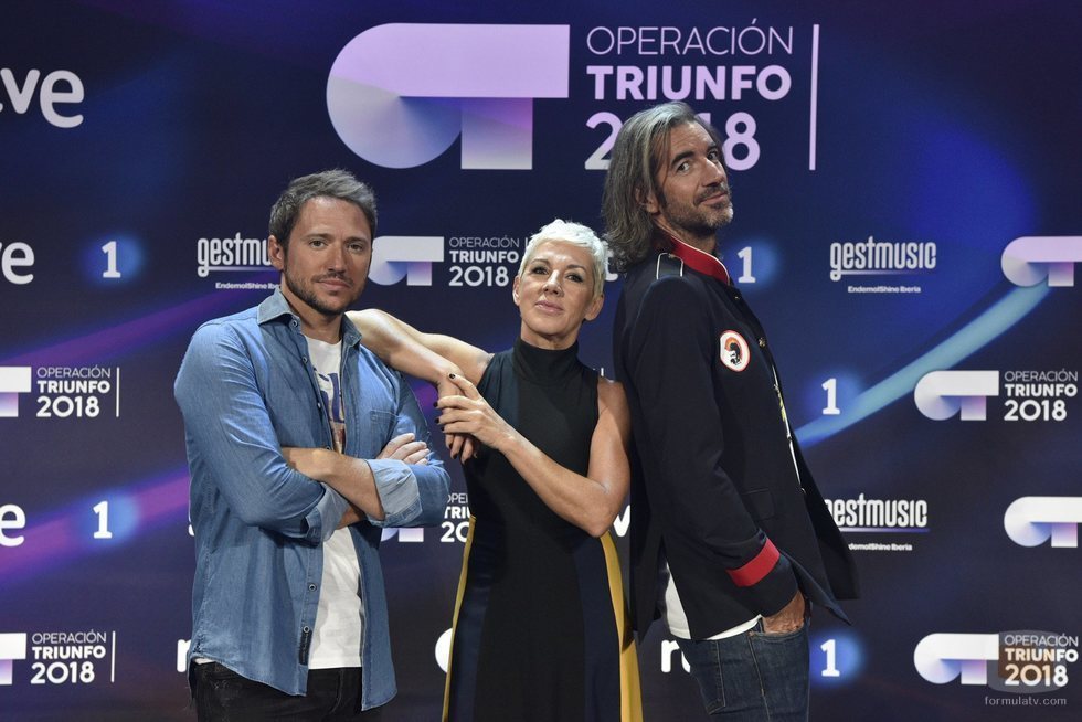 El jurado de 'OT 2018' posa en la rueda de prensa