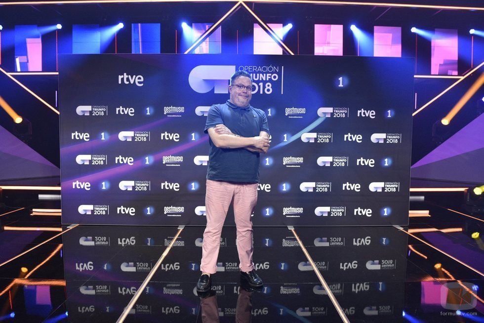 Miqui Puig, profesor de 'OT 2018', en la rueda de prensa