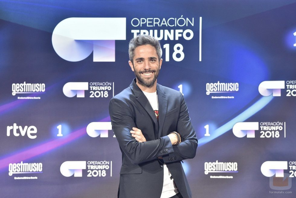 Roberto Leal, presentador de 'OT 2018', posa en la rueda de prensa