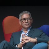 Boris Izaguirre, sentado durante la presentación de 'MasterChef Celebrity 3'