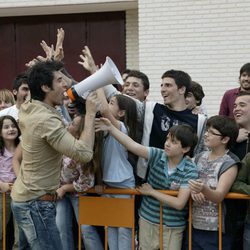 Jorge Fernández con un megáfono en 'Esta casa era una ruina'