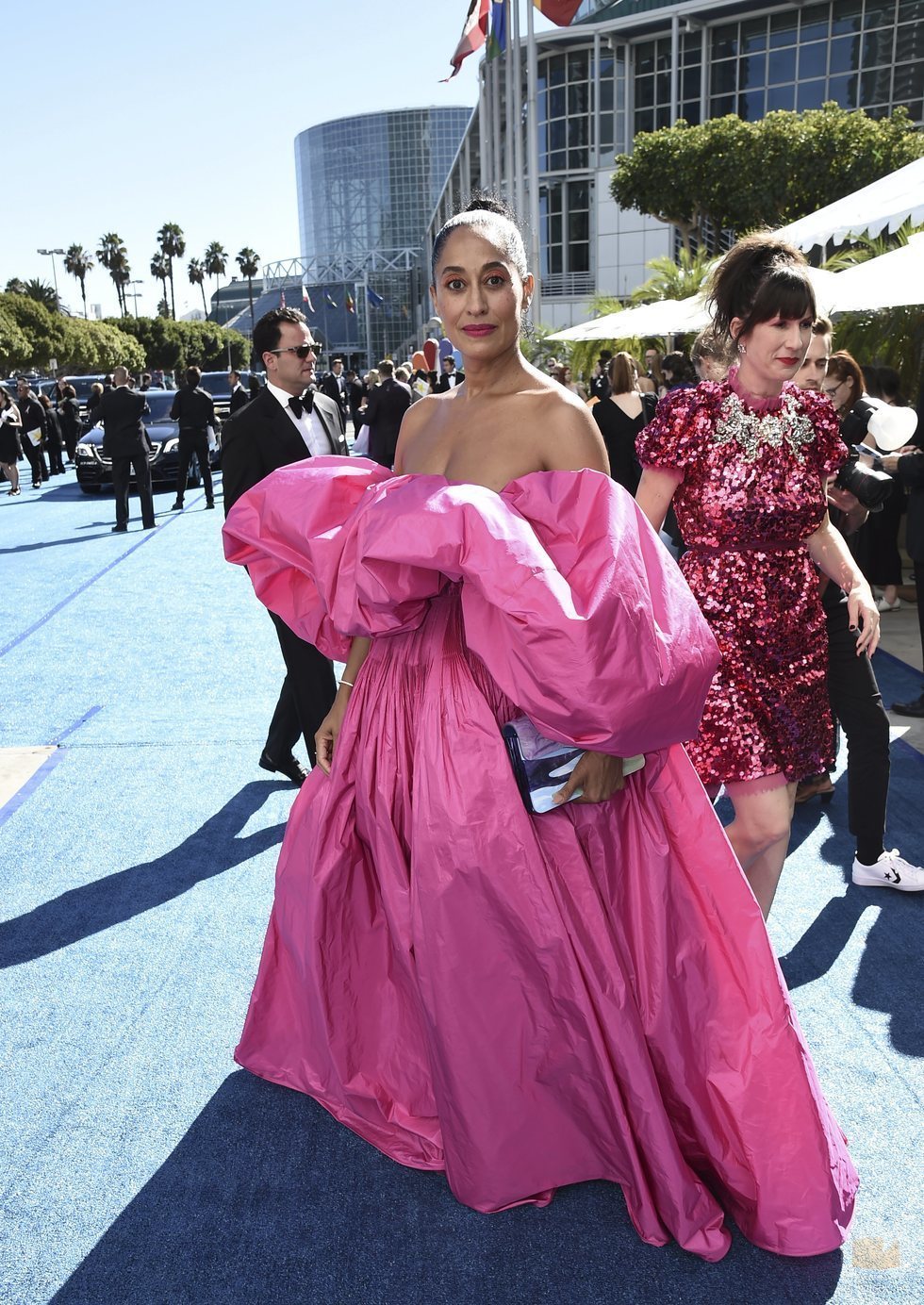 Tracee Ellis Ross en la alfombra roja de los Emmy 2018