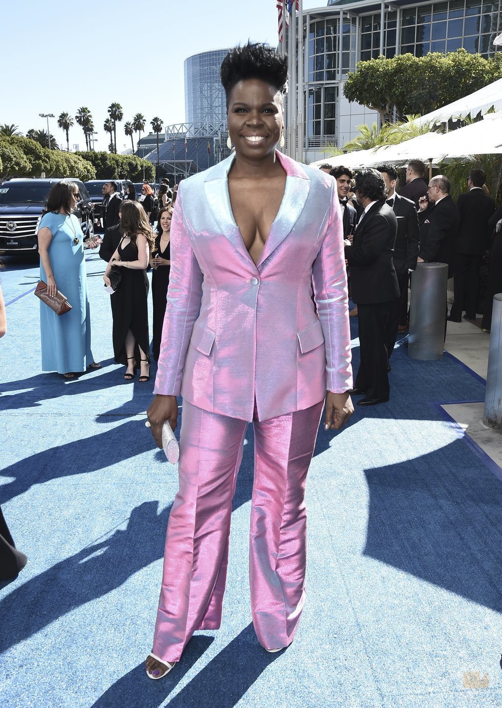 Leslie Jones en la alfombra roja de los Emmy 2018