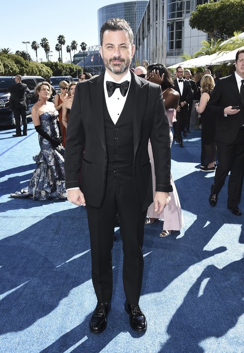 Jimmy Kimmel en la alfombra roja de los Emmy 2018