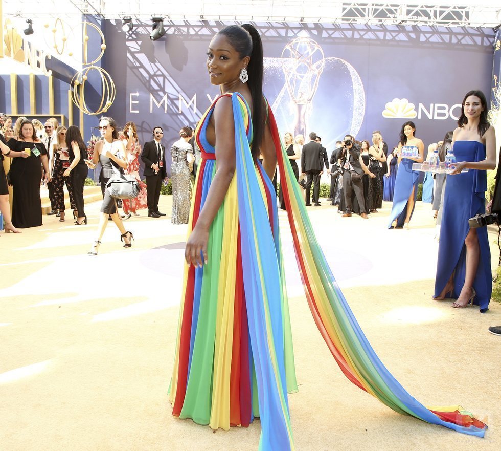 Tiffany Haddish en la alfombra roja de los Emmy 2018