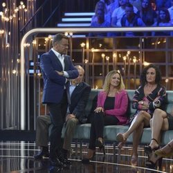 Jorge Javier Vázquez comentando la gala de 'GH VIP 6' con Dulce