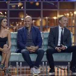 Sofía Suescun, Kiko Matamoros y Carlos Lozano en el plató de 'GH VIP 6'