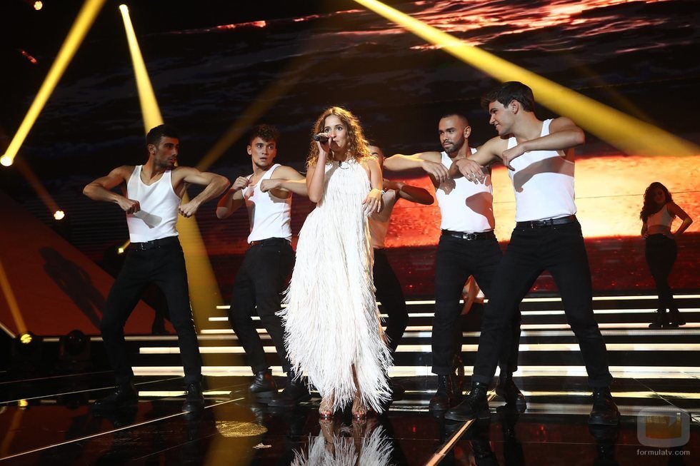 Marilia actuando en la Gala 0 de 'OT 2018'