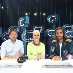 Manuel Martos, Ana Torroja y Joe Pérez-Orive en la Gala 0 de 'OT 2018'