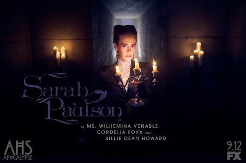 Sarah Paulson como Wilhemina Venable en 'American Horror Story: Apocalypse'