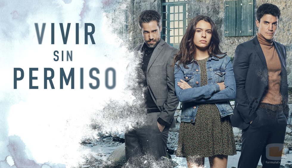 Unax Ugalde, Álex González y Claudia Traisac en 'Vivir sin permiso'