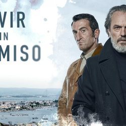 Póster oficial de José Coronado y Luis Zahera en 'Vivir sin permiso'