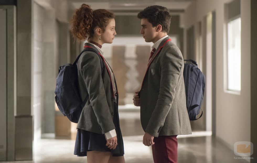 Samuel y Marina se miran cara a cara en la primera temporada de 'Élite'