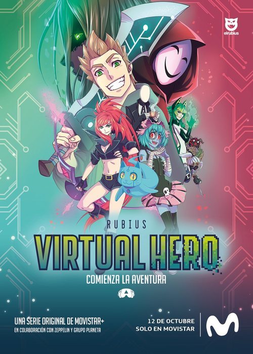Cartel de 'Virtual Hero', la serie de El Rubius que emite Movistar +