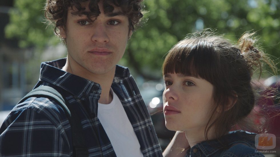Eva y Jorge en la primera temporada de 'Skam España'