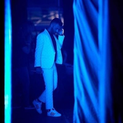 Juan Antonio ('OT 2017') entre bambalinas en uno de los conciertos de la Gira