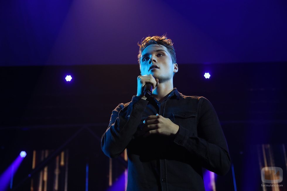Damion en su actuación de la Gala 1 de 'OT 2018'