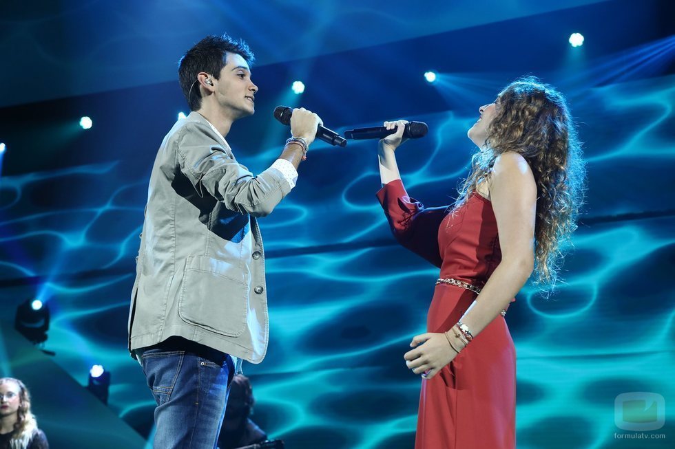 Dave y Marilia en su actuación de la Gala 1 de 'OT 2018'