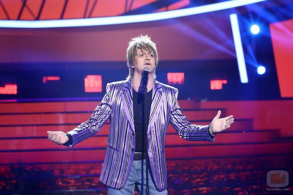 Manu Sánchez imita a Rod Stewart en la gala 1 de 'Tu cara me suena'