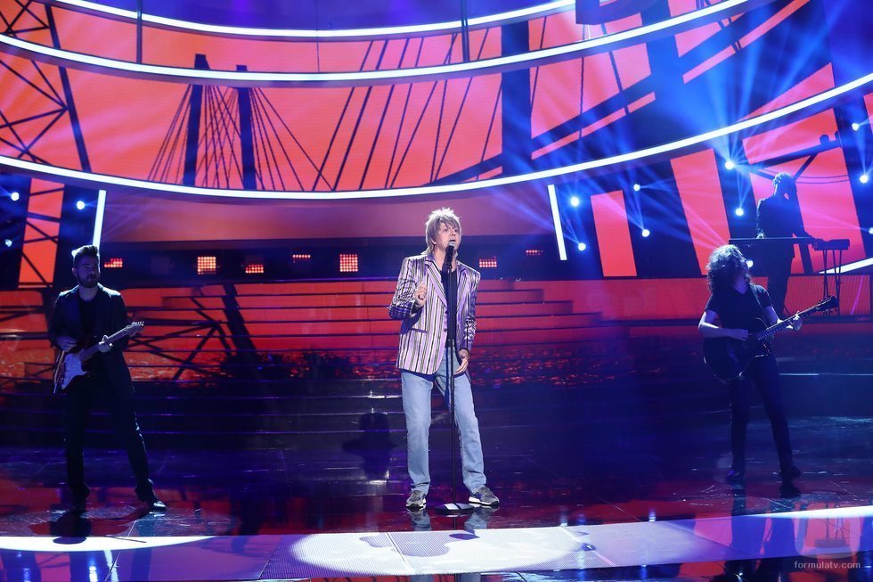 Manu Sánchez es Rod Stewart en la gala 1 de 'Tu cara me suena'