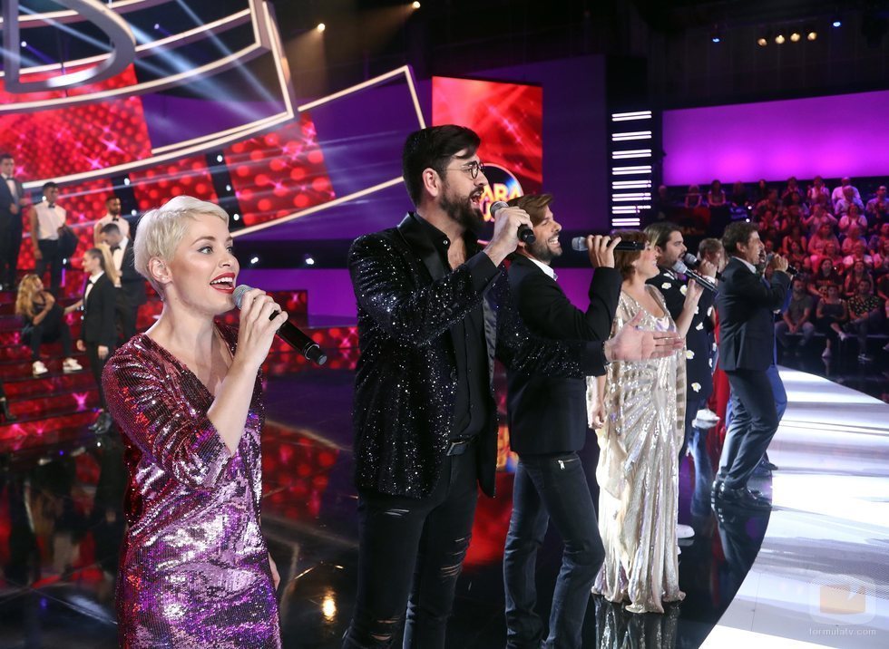 Los concursantes de 'Tu cara me suena' en el opening de la gala 1