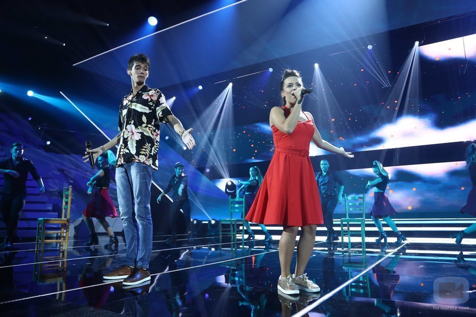 Dave y Noelia en la Gala 2 de 'OT 2018'